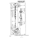 Whirlpool LA6400XPW1 gear case diagram
