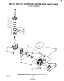 Brake, clutch, gearcase, motor and pump