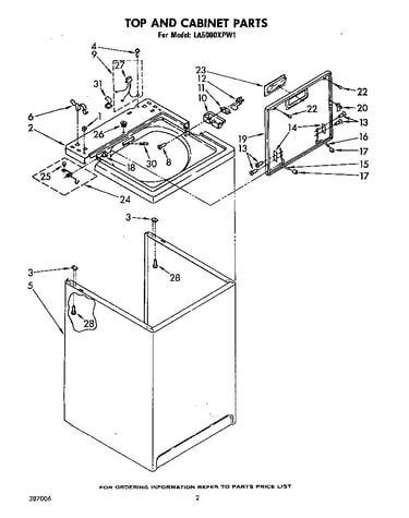 Top and cabinet