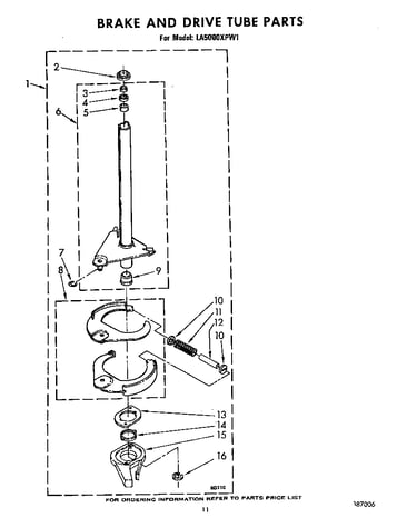 Brake and drive tube