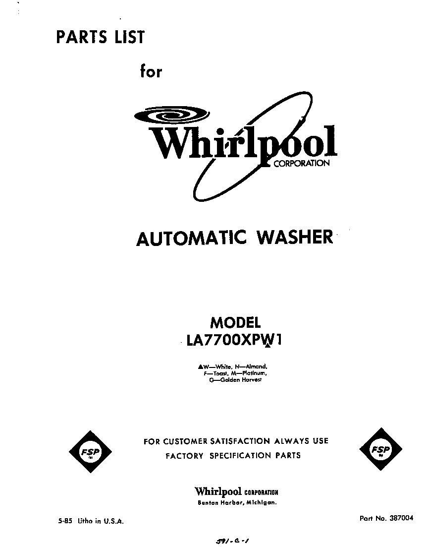 Front cover