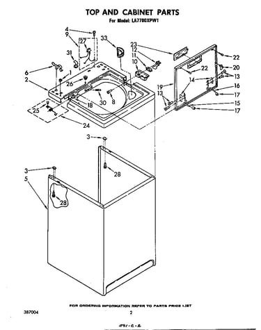 Top and cabinet