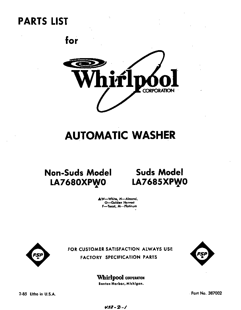 Front cover