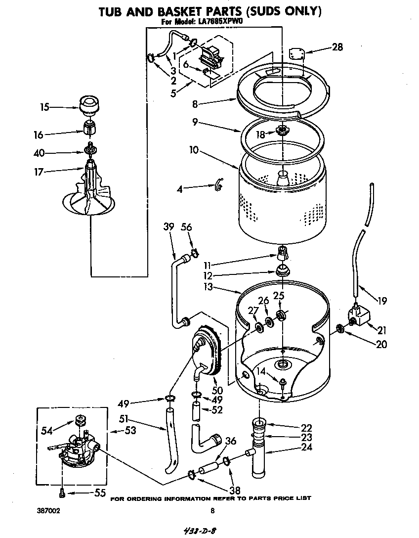 TUB AND BASKET (SUDS ONLY)