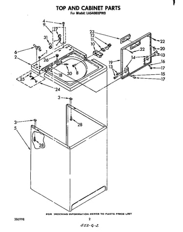 Top and cabinet