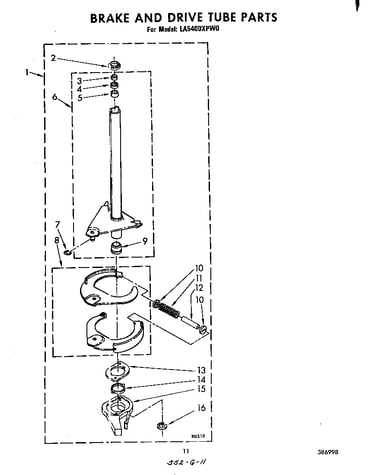 Brake and drive tube