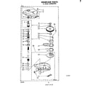 Whirlpool LA5400XPW0 gearcase diagram