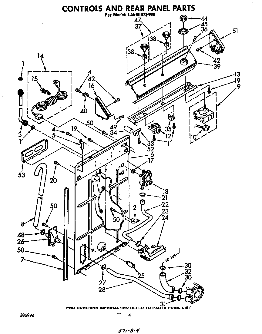Controls and rear panel