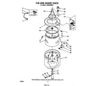 Whirlpool LA5300XMW1 tub and basket diagram