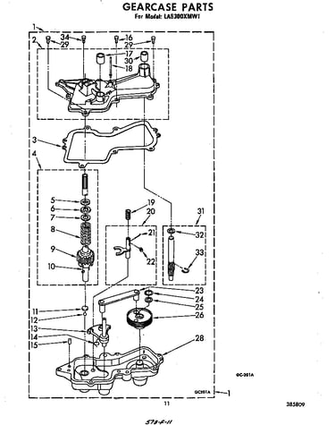 Basket drive and brake
