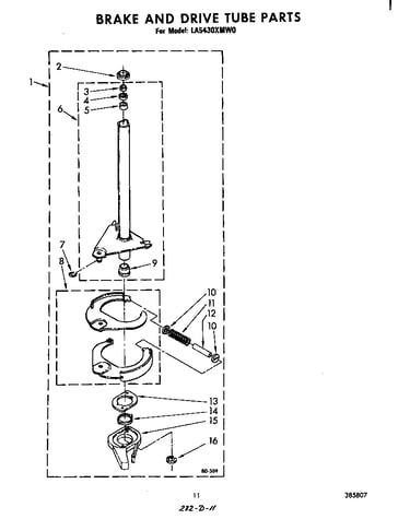 Brake and drive tube