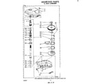 Whirlpool LA3400XMW1 gearcase diagram
