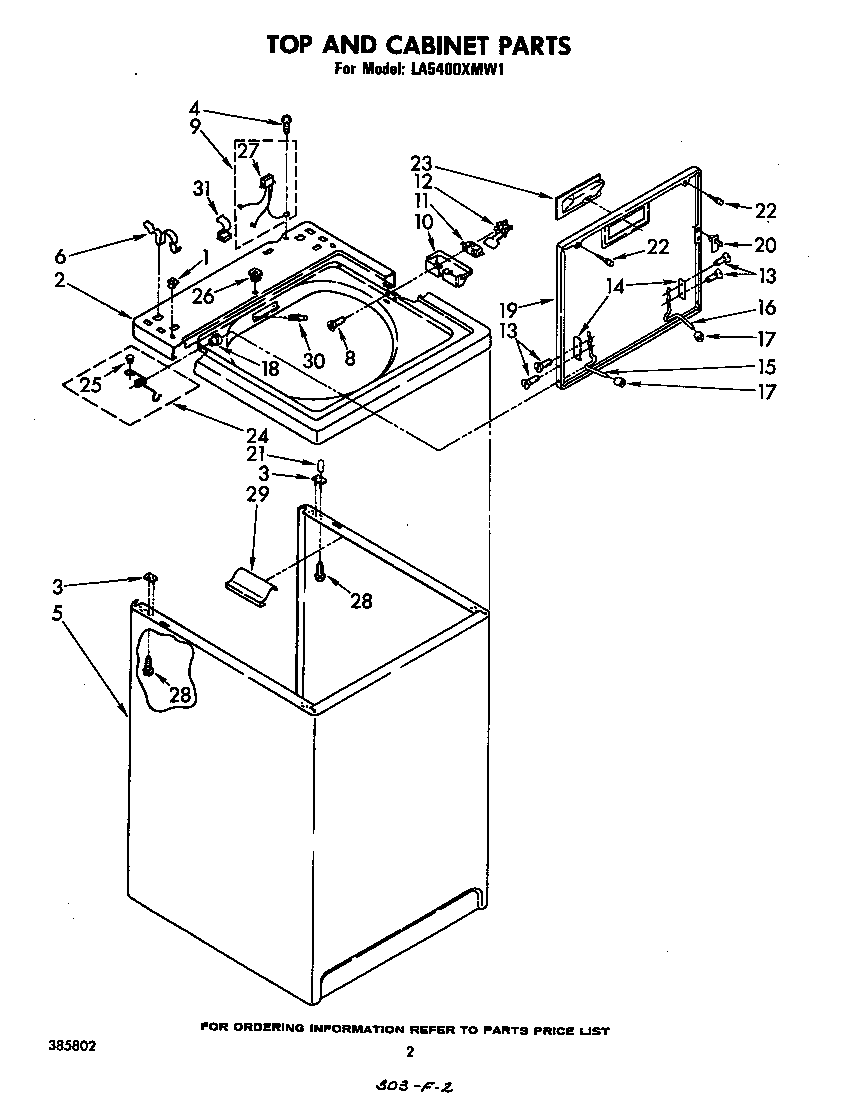 Top and cabinet