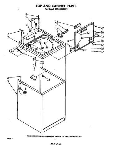 Top and cabinet