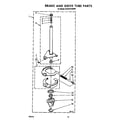Whirlpool GCA2701XSW0 brake and drive tube diagram