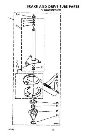 Brake and drive tube