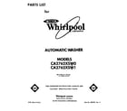 Whirlpool CA2762XSW1 front cover diagram
