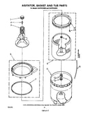 Agitator, basket and tub