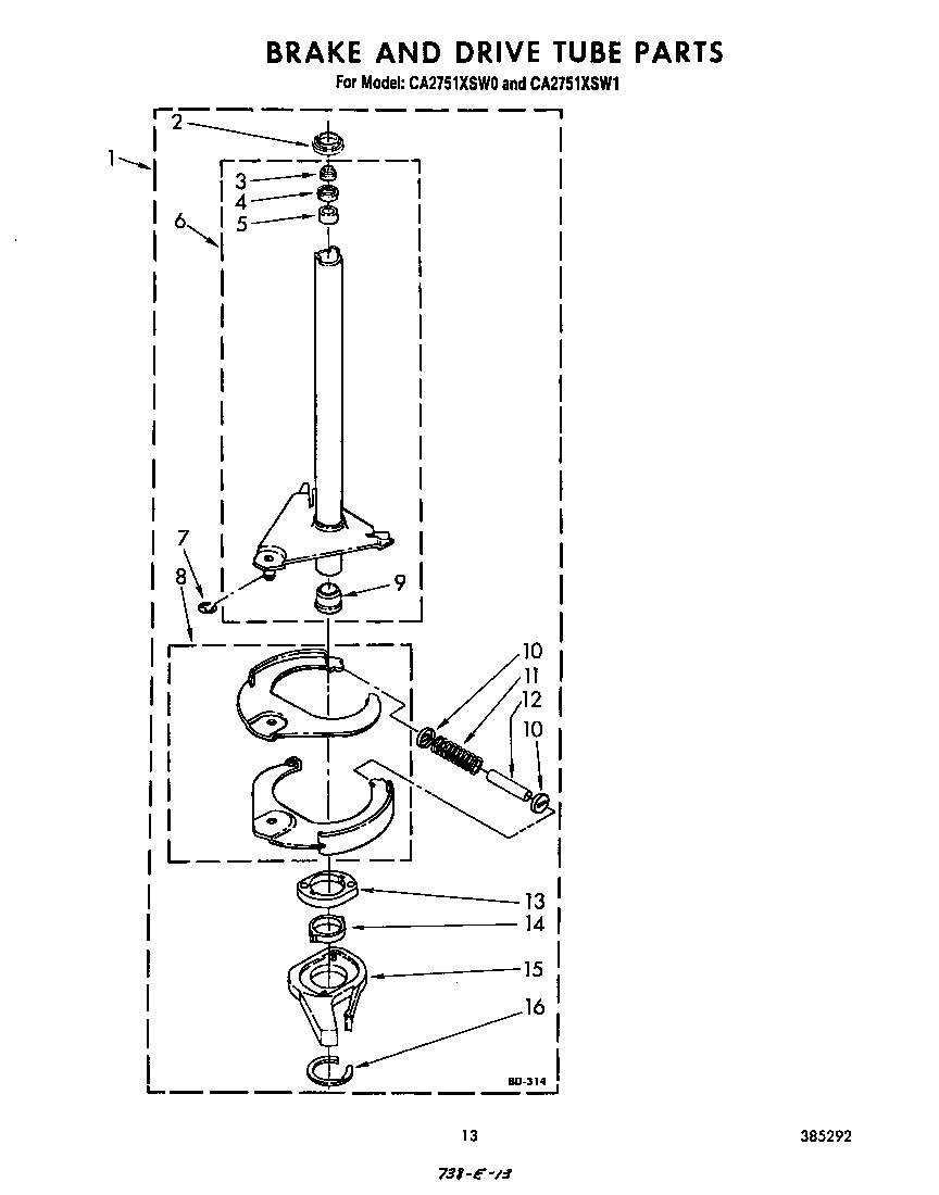 Brake and drive tub