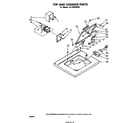 Whirlpool CA1300XMW0 top and console diagram