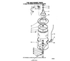 Whirlpool GCA2100XMW0 tub and basket diagram