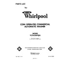 Whirlpool 9CFA2000W6 front cover diagram