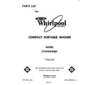 Whirlpool LC4500XMW0 front cover diagram