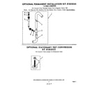 Whirlpool LC4900XMW0 permanent installation kit diagram