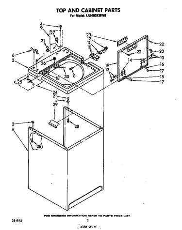 Top and cabinet