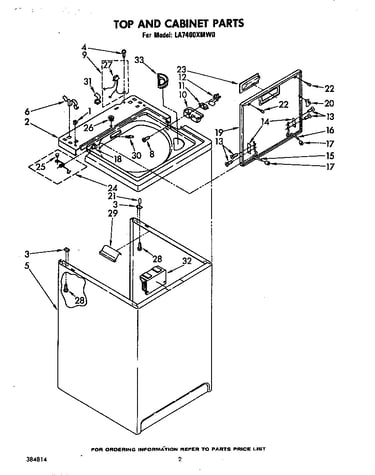 Top and cabinet