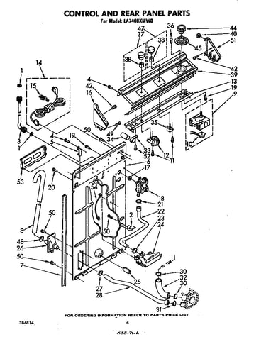 Control and rear panel