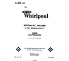 Whirlpool GLA7900XMW0 front cover diagram
