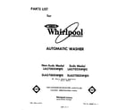 Whirlpool LA5705XMW0 front cover diagram