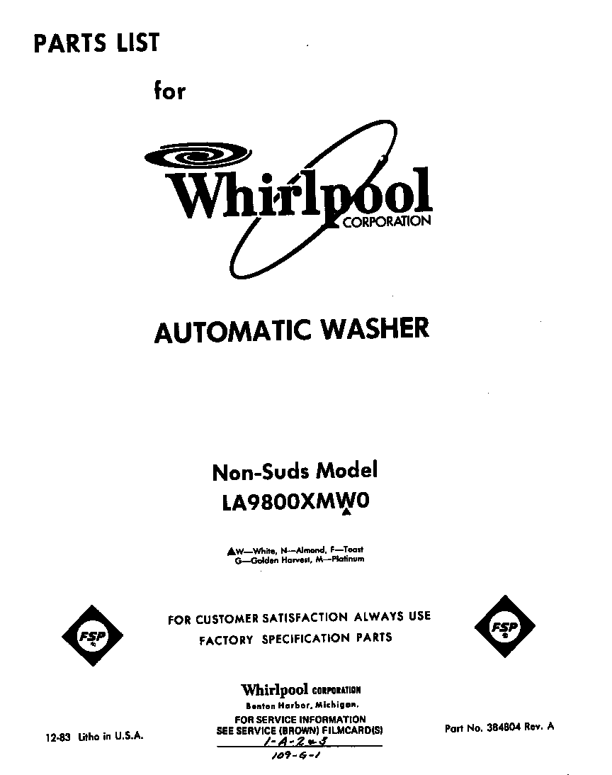 Front cover