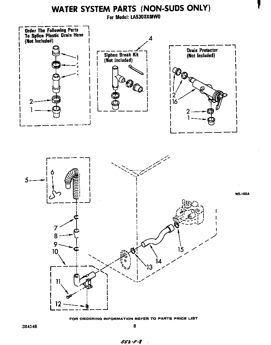 WATER SYSTEM (NON-SUDS ONLY)