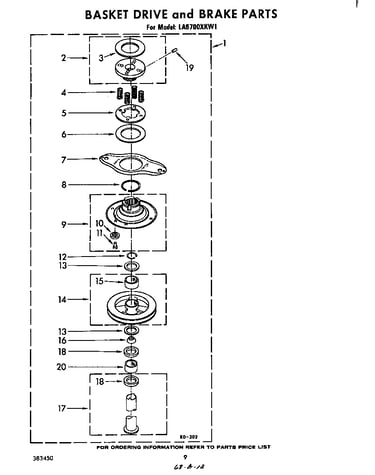 Basket drive and brake