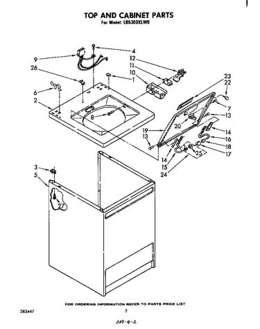 Top and cabinet