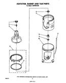 Agitator, basket and tub