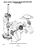 Brake, clutch, gearcase, motor and pump