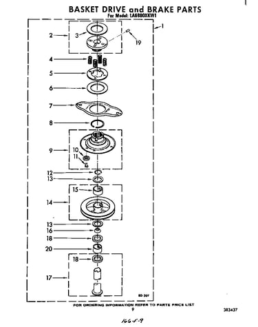 Basket drive and brake