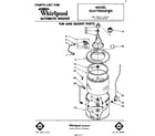 Whirlpool GLA7900XKW0 tub and basket diagram