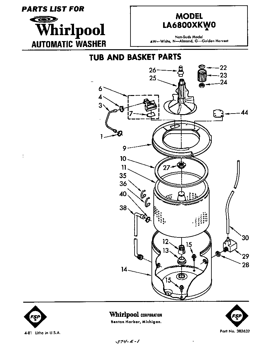 TUB AND BASKET