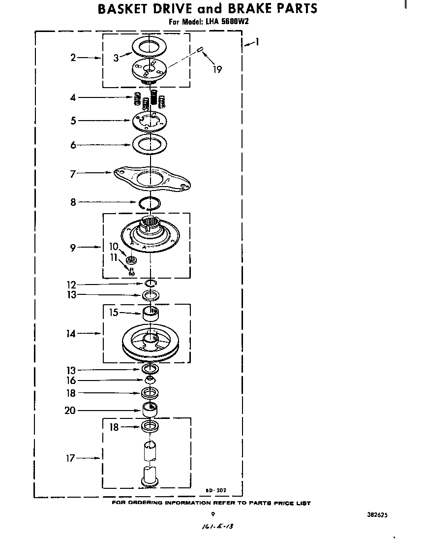 Basket drive and brake