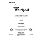 Whirlpool LHA6300W2 front cover diagram