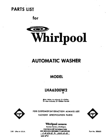 Front cover