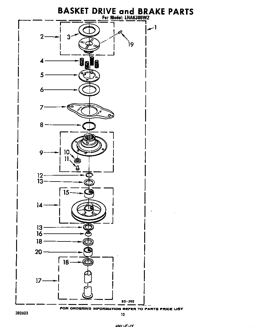 BASKET DRIVE AND BRAKE