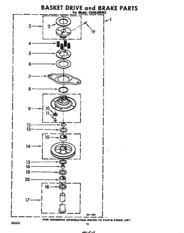 Basket drive and brake