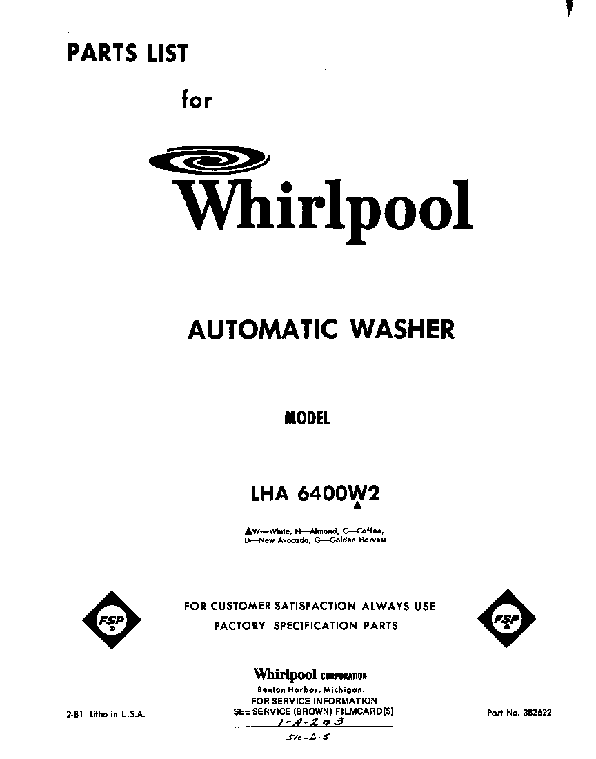 Front cover