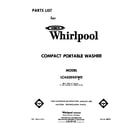Whirlpool LC4500XKW0 front cover diagram