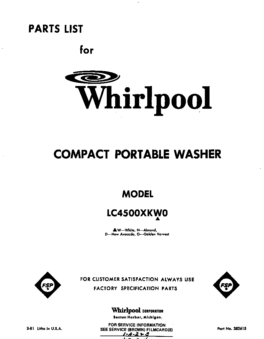 Front cover